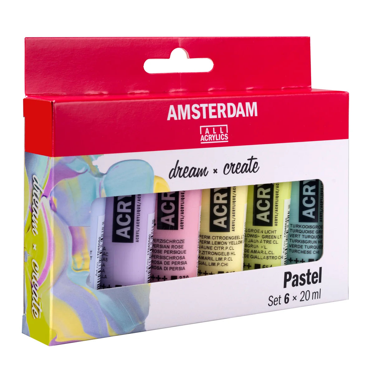 Royal Talens Amsterdam Acrylics Standard Series - 6 X 20 ML Pastel Set