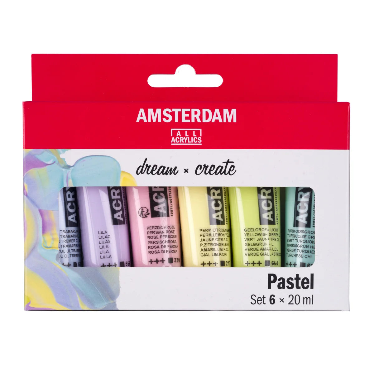 Royal Talens Amsterdam Acrylics Standard Series - 6 X 20 ML Pastel Set