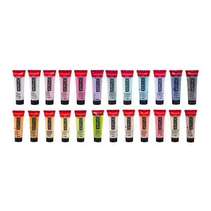 Royal Talens Amsterdam Acrylics Standard Series - 24 X 20 ML Soft Colors Set