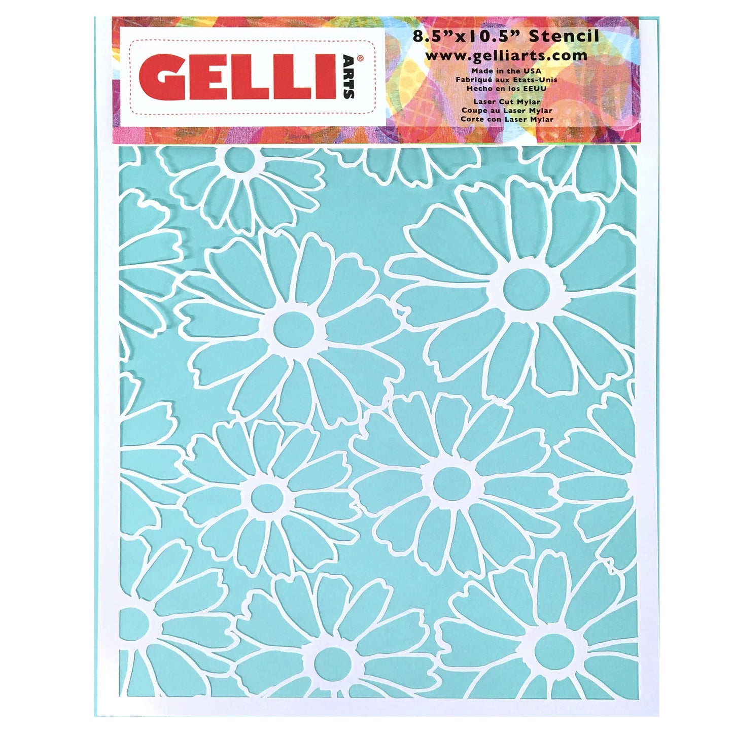 Gelli Arts 8 X 10 Flower