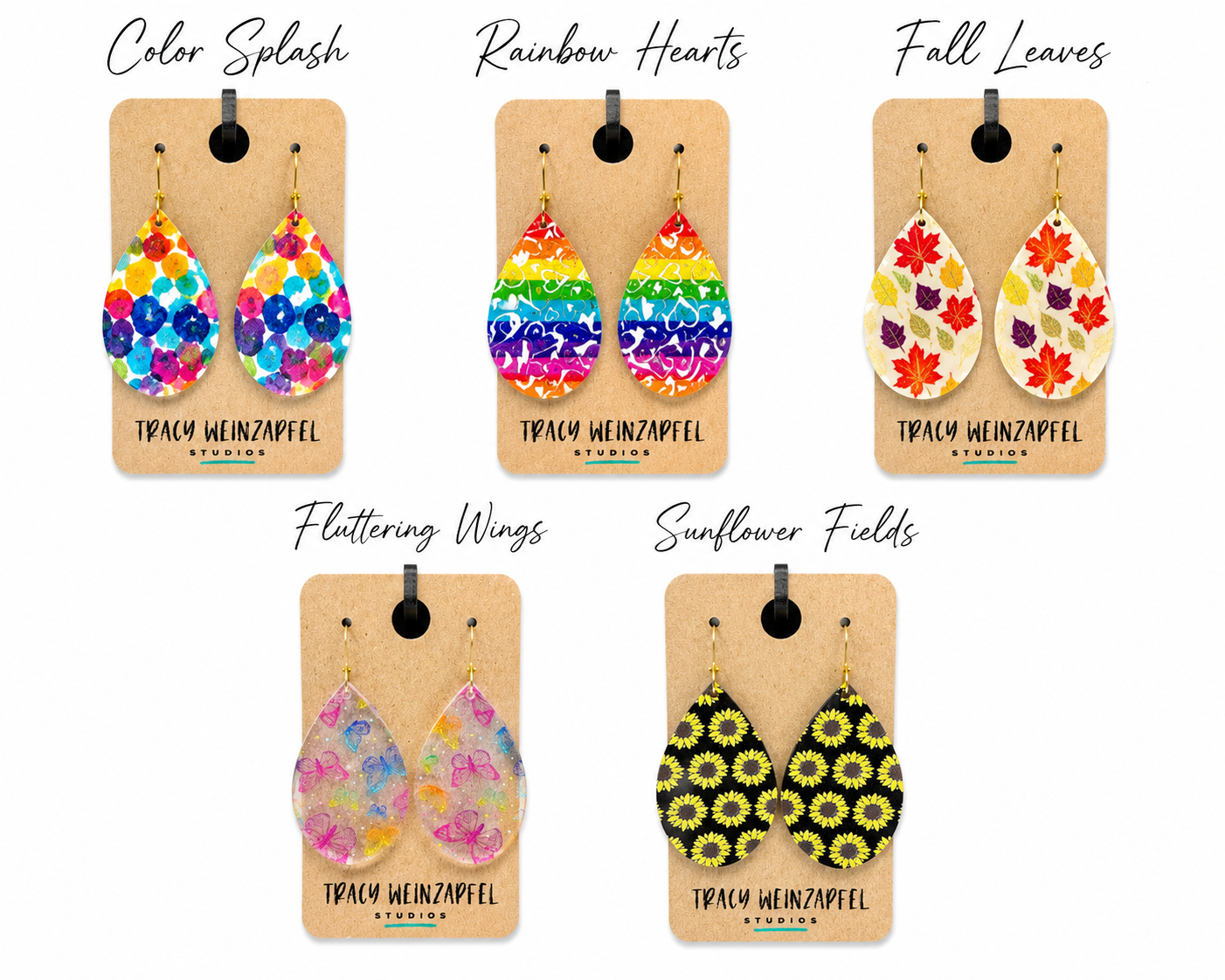 Teardrop Acrylic Earrings