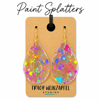 Teardrop Acrylic Earrings