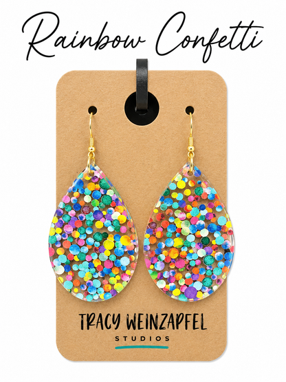 Teardrop Acrylic Earrings