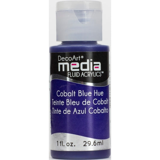 DecoArt Media Fluid Acrylics - Cobalt Blue Hue (Series 1)
