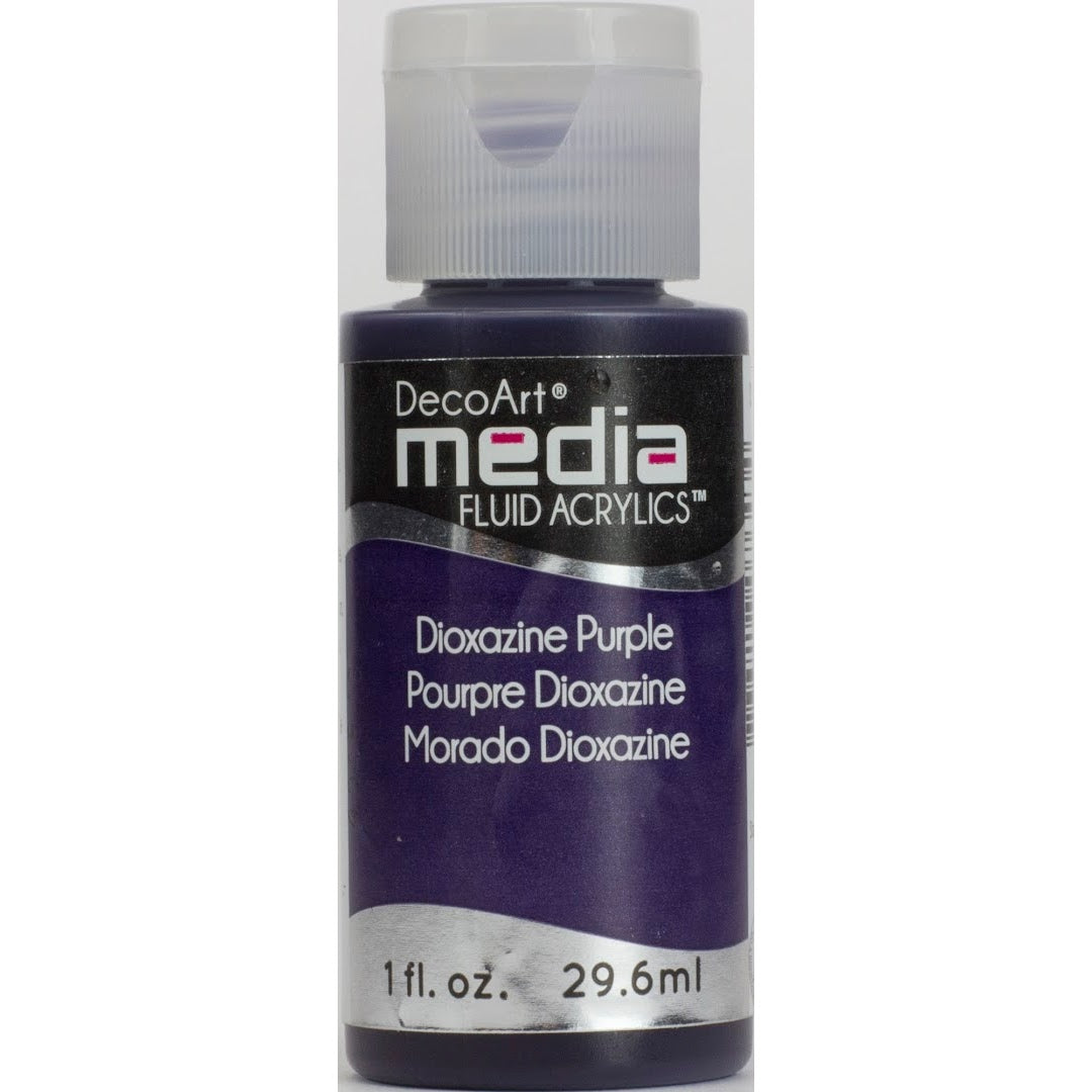 DecoArt Media Fluid Acrylics - Dioxazine Purple (Series 3) – Tracy ...