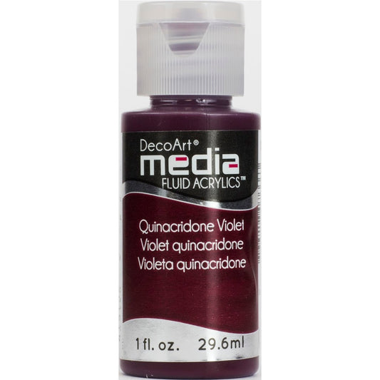 DecoArt Media Fluid Acrylics - Quinacridone Violet (Series 4)