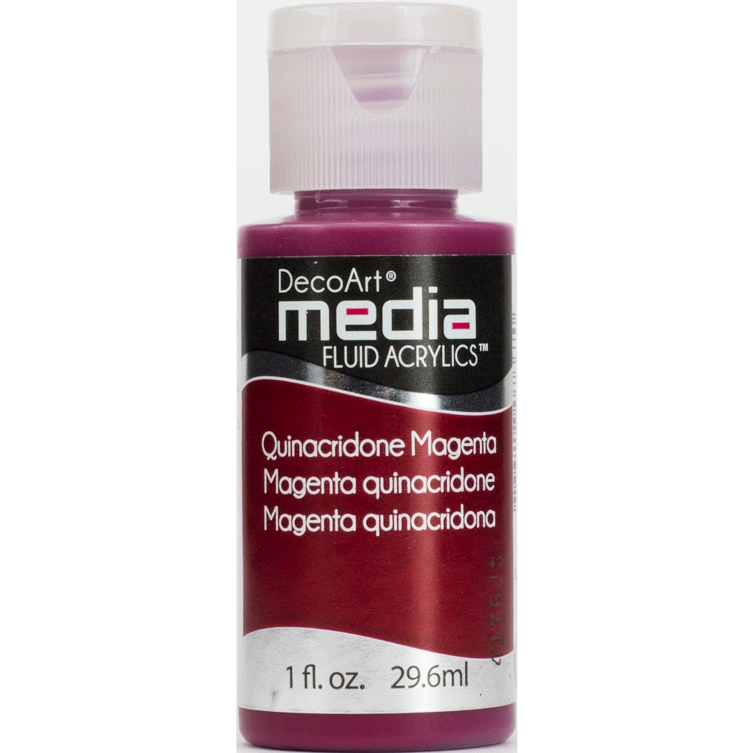 DecoArt Media Fluid Acrylics - Quinacrdone Magenta (Series 5)