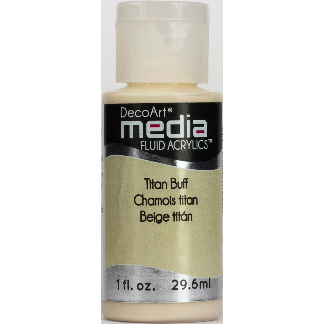 DecoArt Media Fluid Acrylics - Titan Buff (Series 1) – Tracy Weinzapfel ...