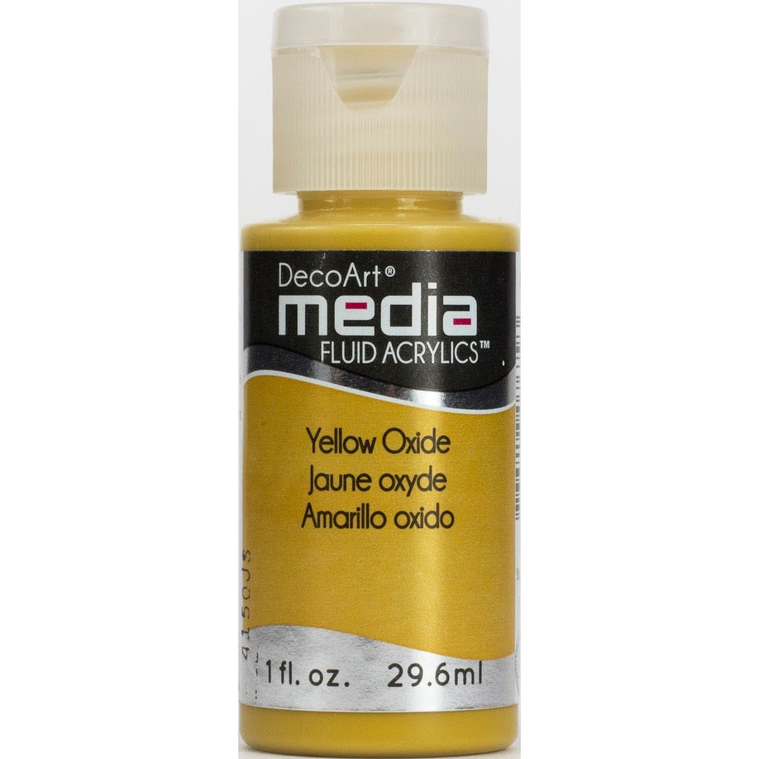 DecoArt Media Fluid Acrylics - Yellow Oxide (Series 1)