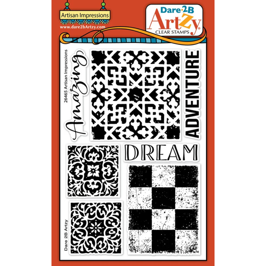 Dare 2b Artzy Acrylic Stamps -Artisan Impressions