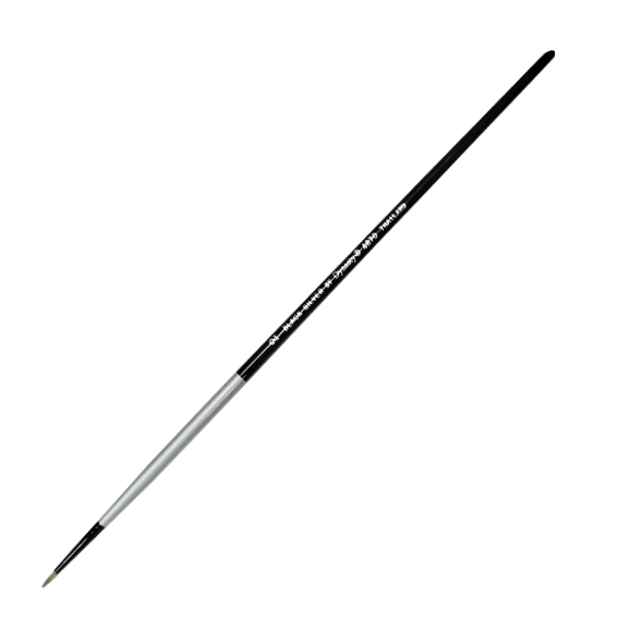 Dynasty Black Silver Brush - 2 Round