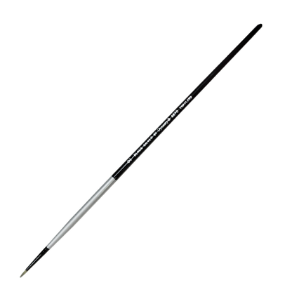 Dynasty Black Silver Brush - 2 Round