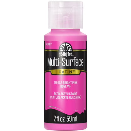 CLEARANCE Plaid FolkArt Multi Surface Satin - 2 oz. (variety of colors)