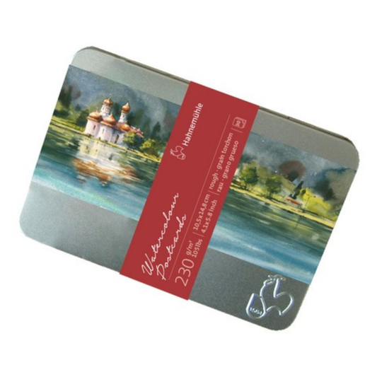 Hahnemuhle Watercolour Postcards in Tin - 30 Postcards