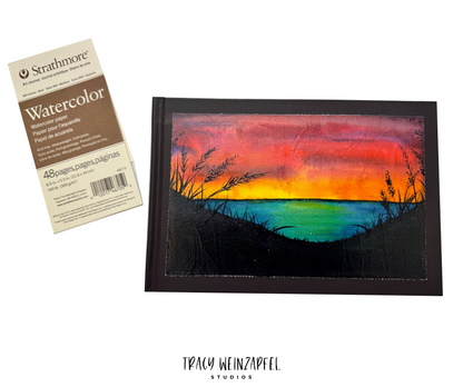 Watercolor Journal - Original cover hand-painted by Tracy Weinzapfel—each journal is one of a kind.