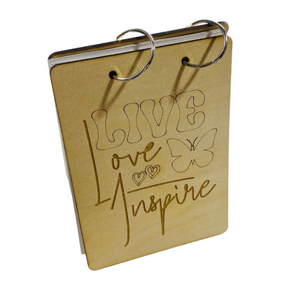 Live, Love Inspire - 5" X 7" Birch Wood Journal Covers