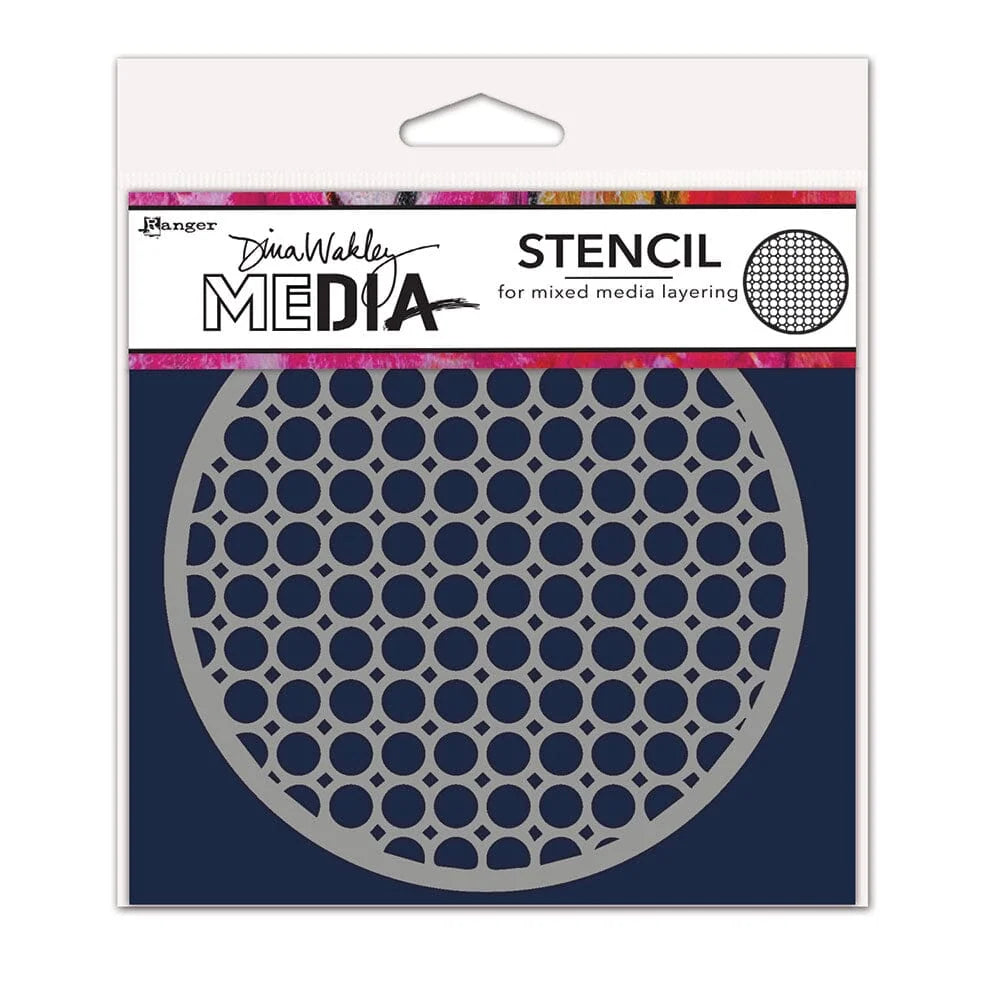 Dina Wakley Media Stencil Coaster 2