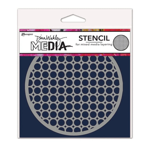 Dina Wakley Media Stencil Coaster 2