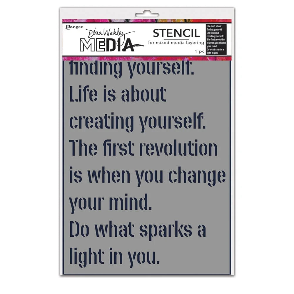 Dina Wakley Media Stencil Create Yourself