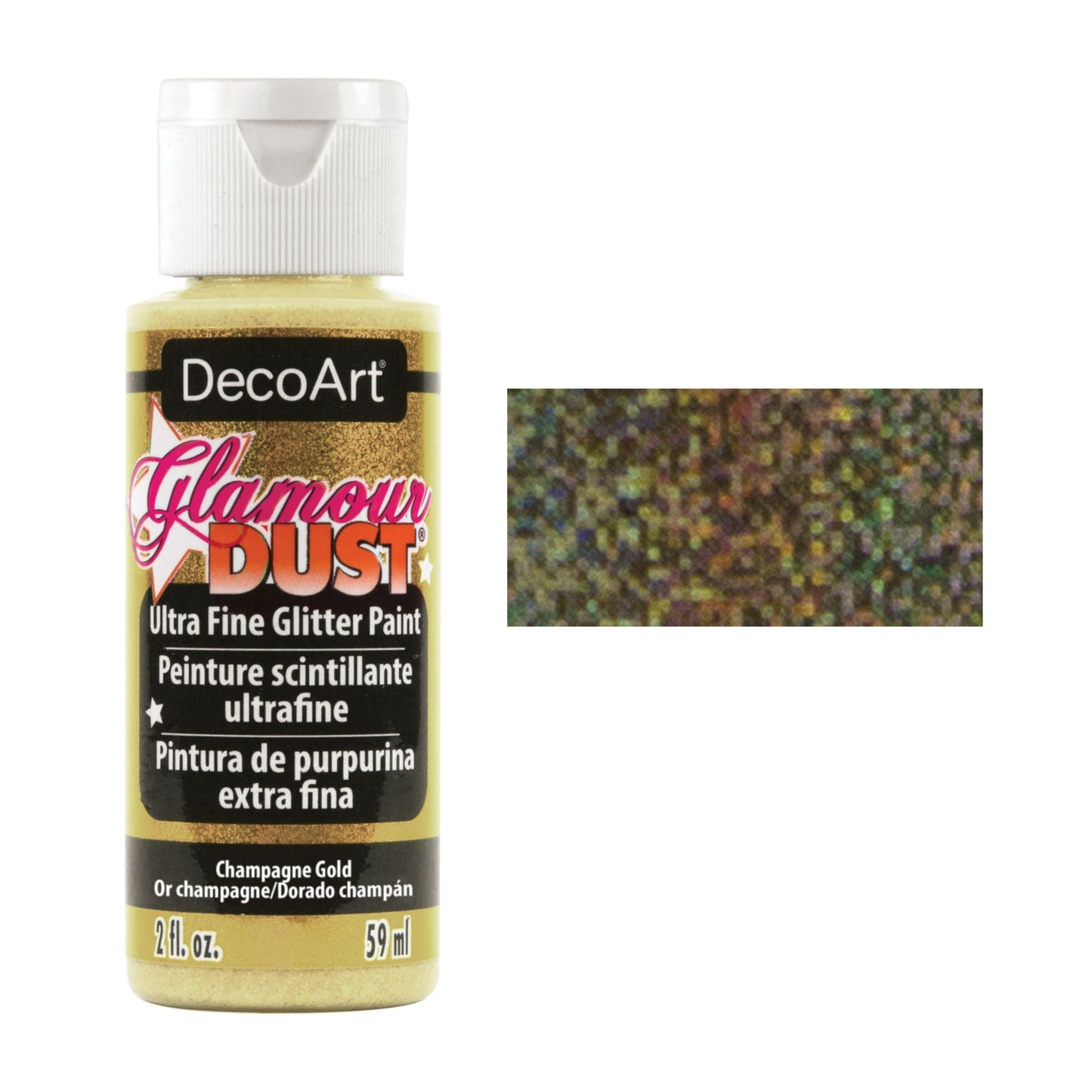 DecoArt Glamour Dust Glitter Paint 2oz - Champagne Gold