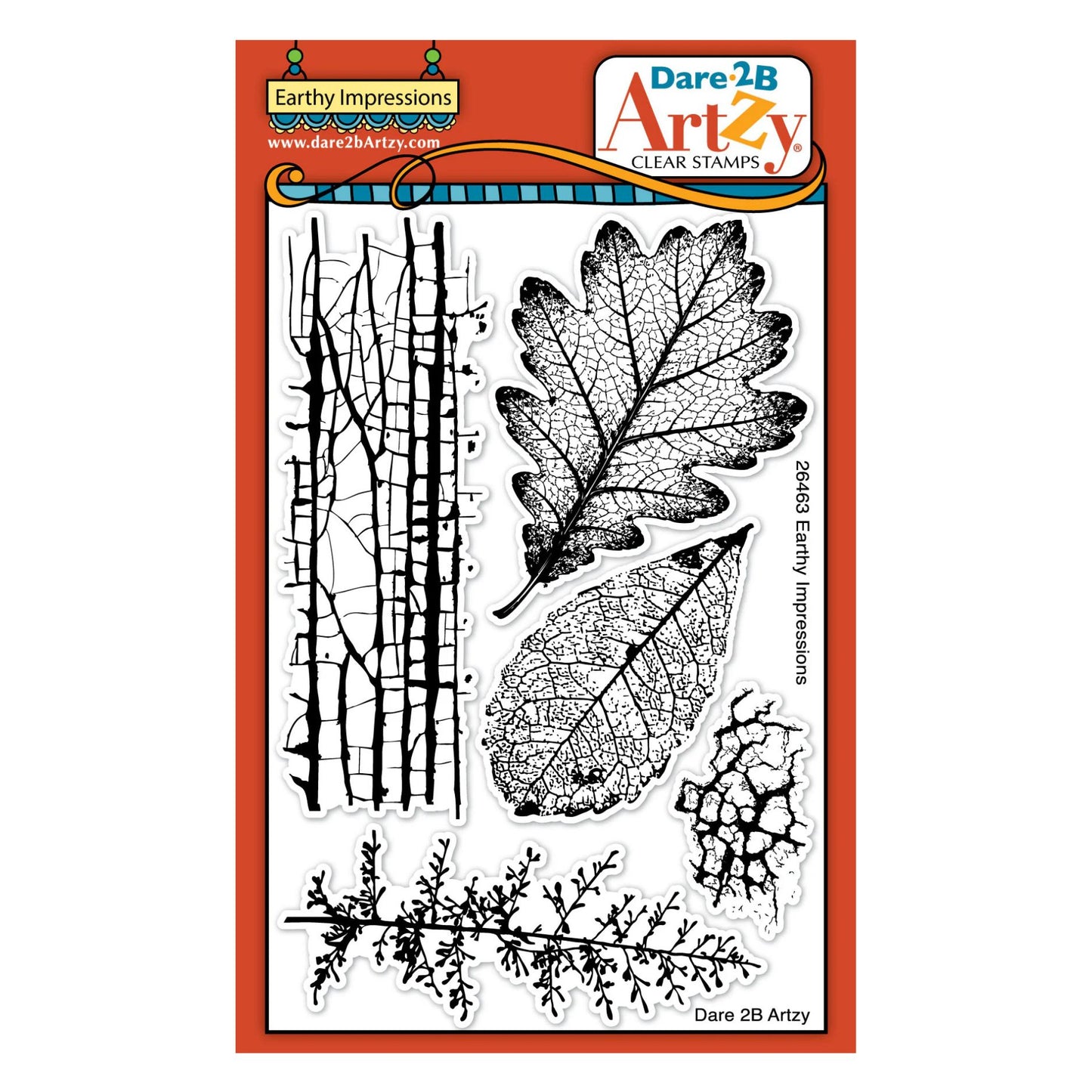 Dare 2b Artzy Acrylic Stamps -Earthy Impressions