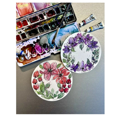 Hahnemuhle Round Watercolour Paper in Metal Tin