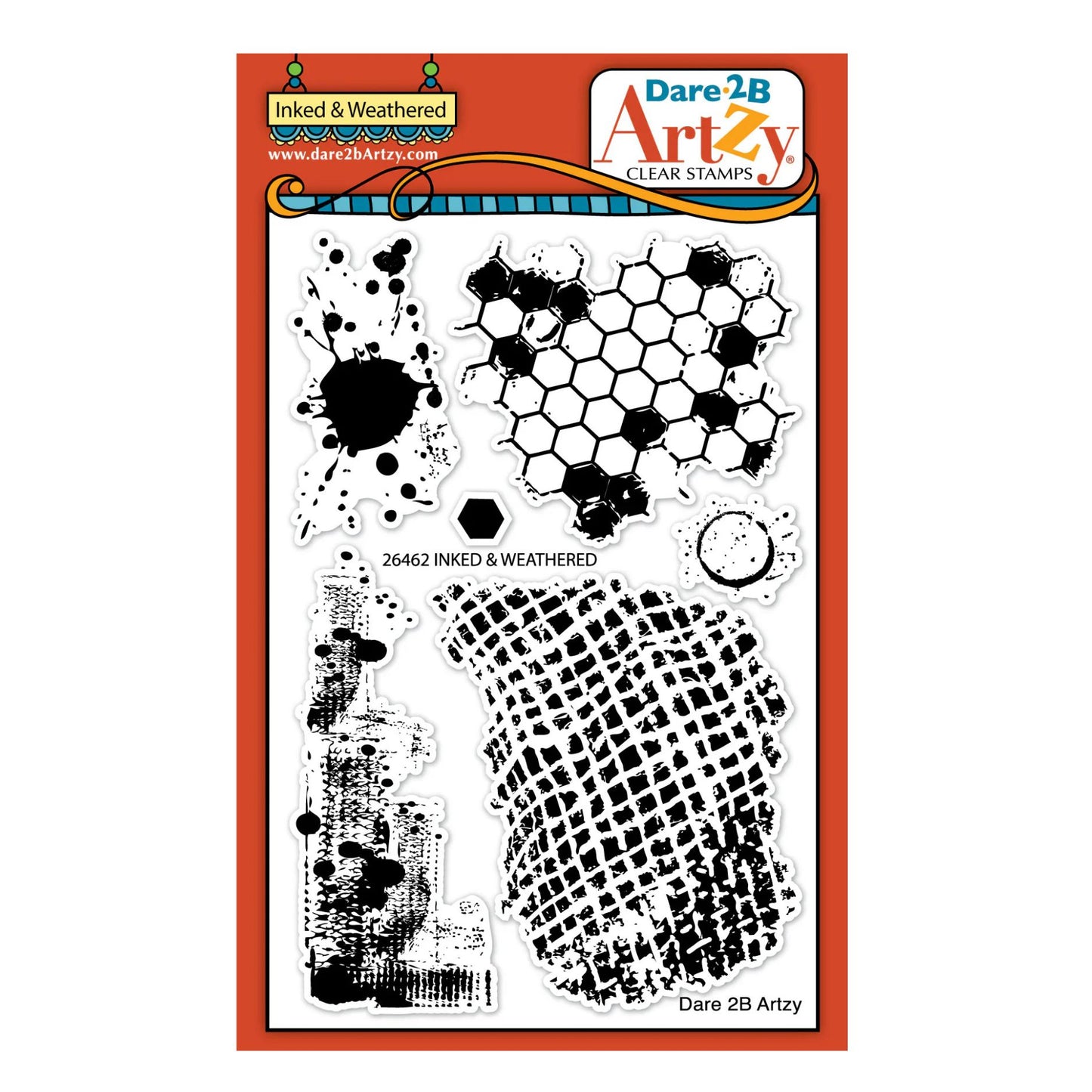 Dare 2b Artzy Acrylic Stamps -  Inked & Weathered