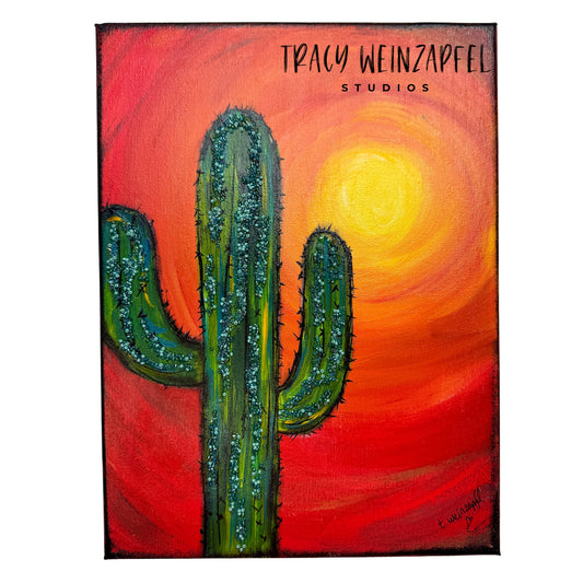 Embers of the Desert - 9 X 12 MDF Mixed Media