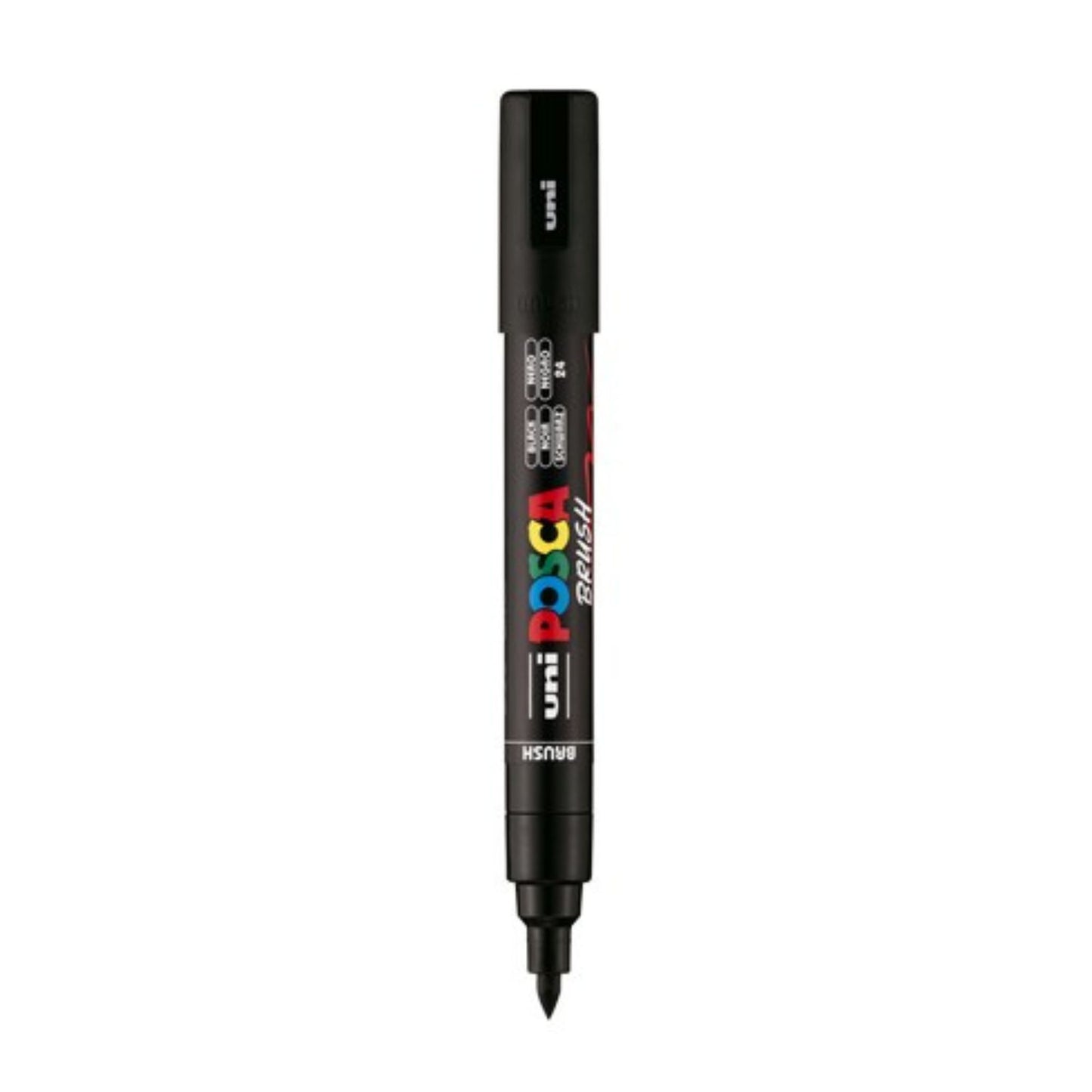 POSCA PC-5BR Acrylic Paint Marker Brush Tip - Black