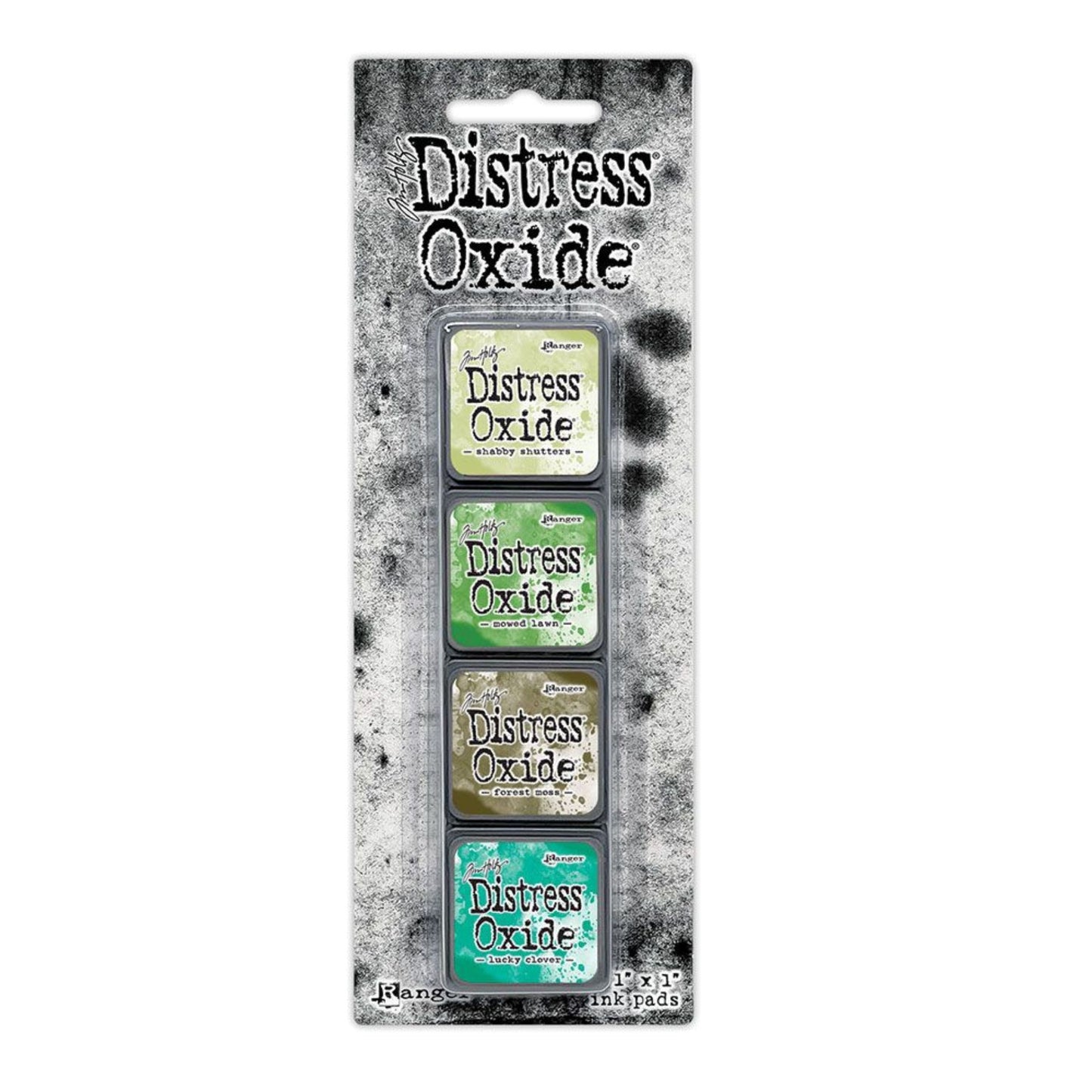 Tim Holtz Distress Mini Oxide Ink Pad 4/pkg Kit #15 - Greens