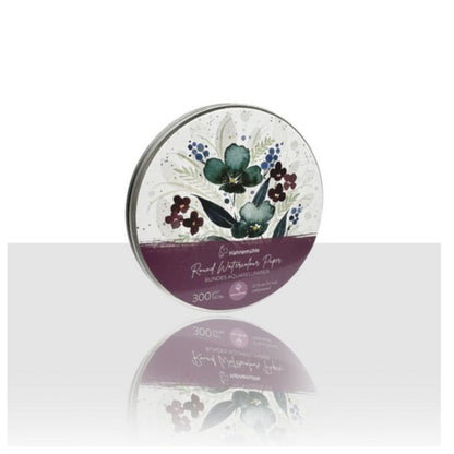Hahnemuhle Round Watercolour Paper in Metal Tin