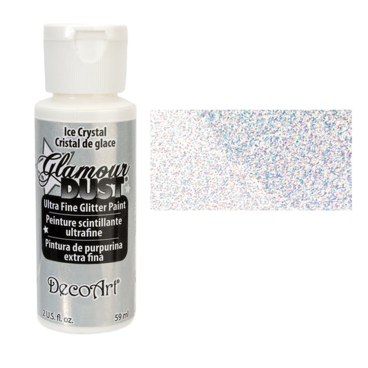 DecoArt Glamour Dust Glitter Paint 2oz - Ice Crystal
