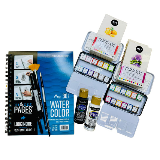 Wildflower Bold January 2026 Challenge - Complete Kit (Grumbacher Journal)