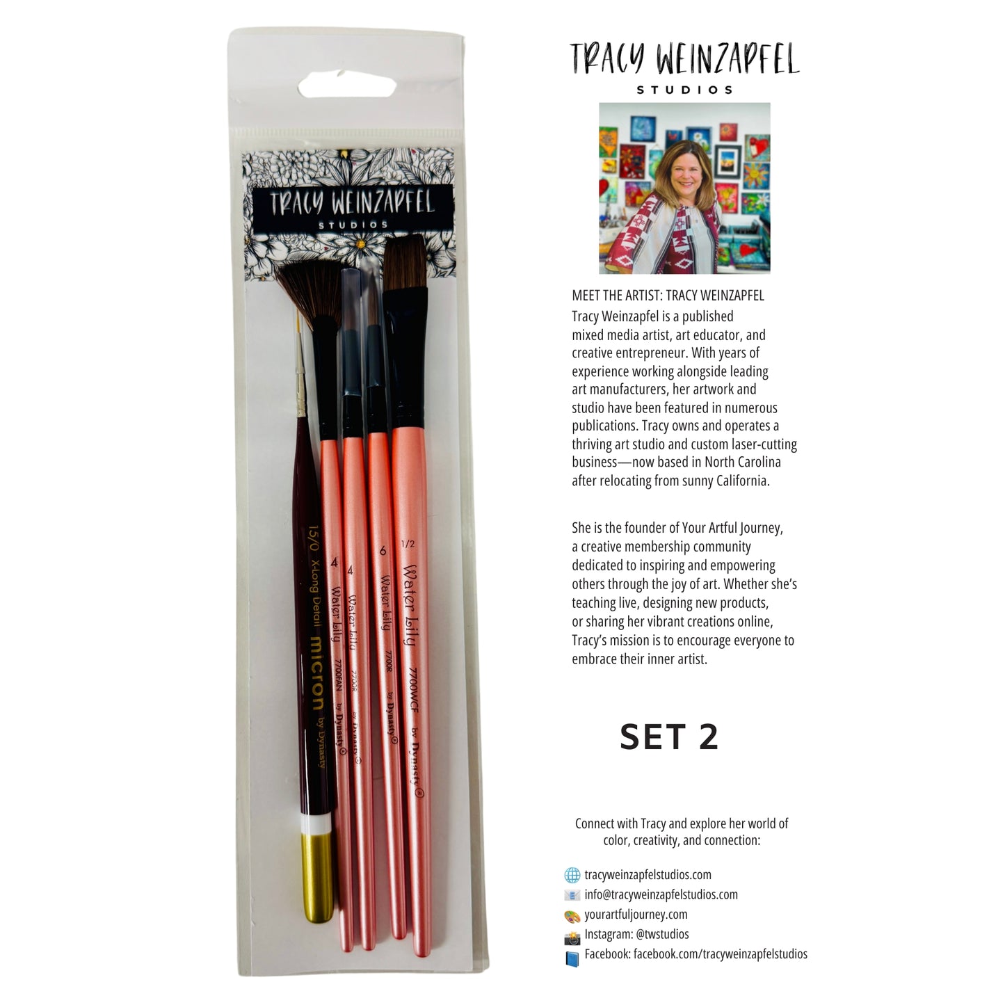 Tracy Weinzapfel Dynasty Brush SET 2 - Watercolor