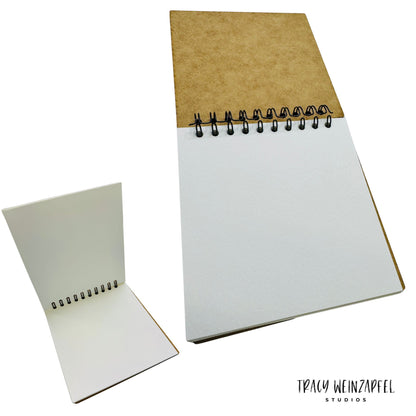 Wild & Free 6x6 Art Journal – MDF Cover wtih Watercolor Pages