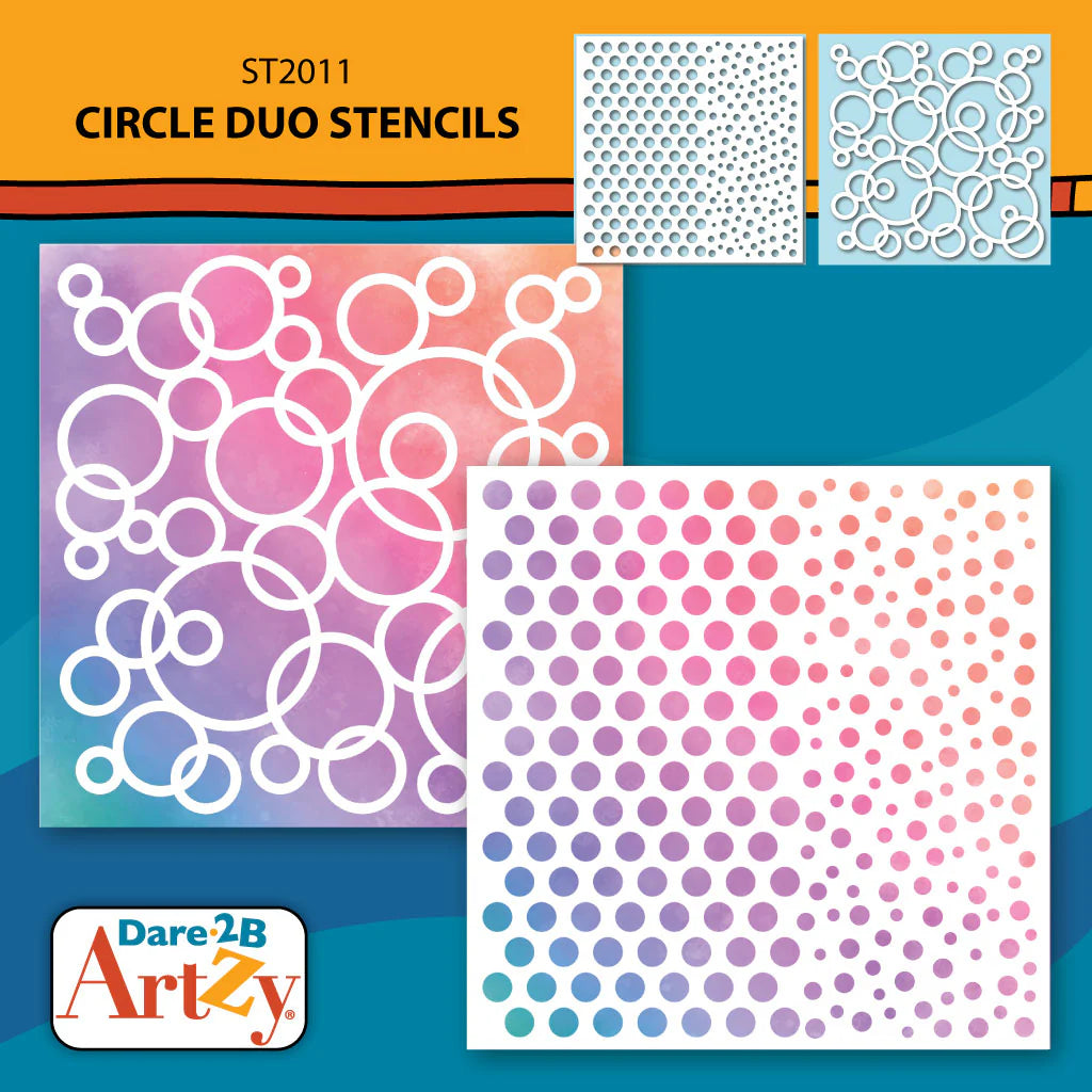 Dare 2b Artzy - Circle Duo Stencils