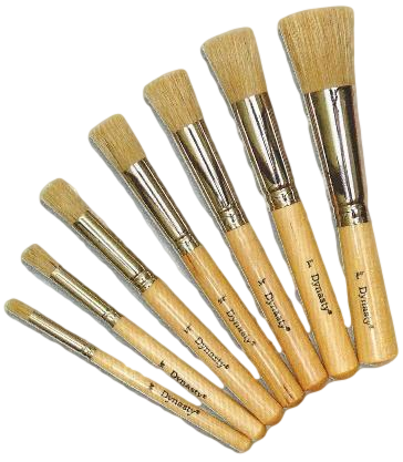Dynasty Stencil Brush - 1/2" Stencil Brush