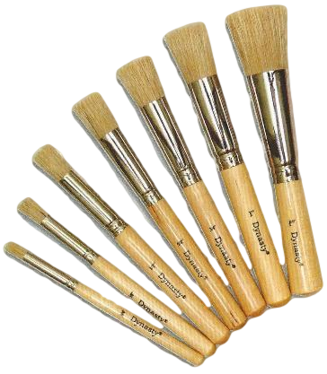 Dynasty Stencil Brush - 3/4" Stencil Brush