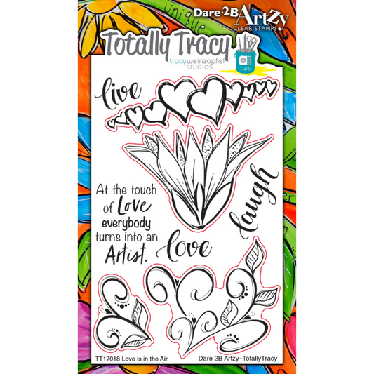 Totally Tracy Acrylic Stamps - Love is in the Air (TT17018)