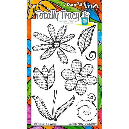 Totally Tracy Acrylic Stamps - Say it in Words (TT16011)
