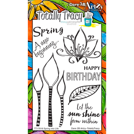 Totally Tracy Acrylic Stamps - Spring Into Life (TT17019)