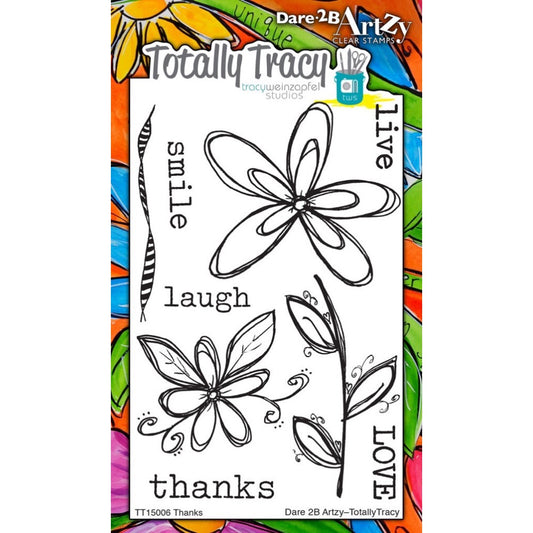 Totally Tracy Acrylic Stamps - Thanks (TT15006)