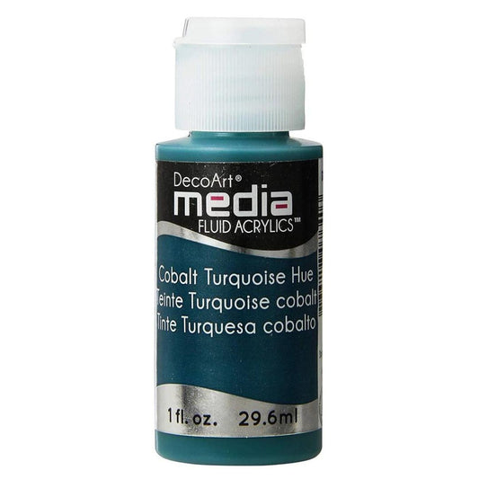 DecoArt Media Fluid Acrylics - Cobalt Turquoise Hue (Series 4)