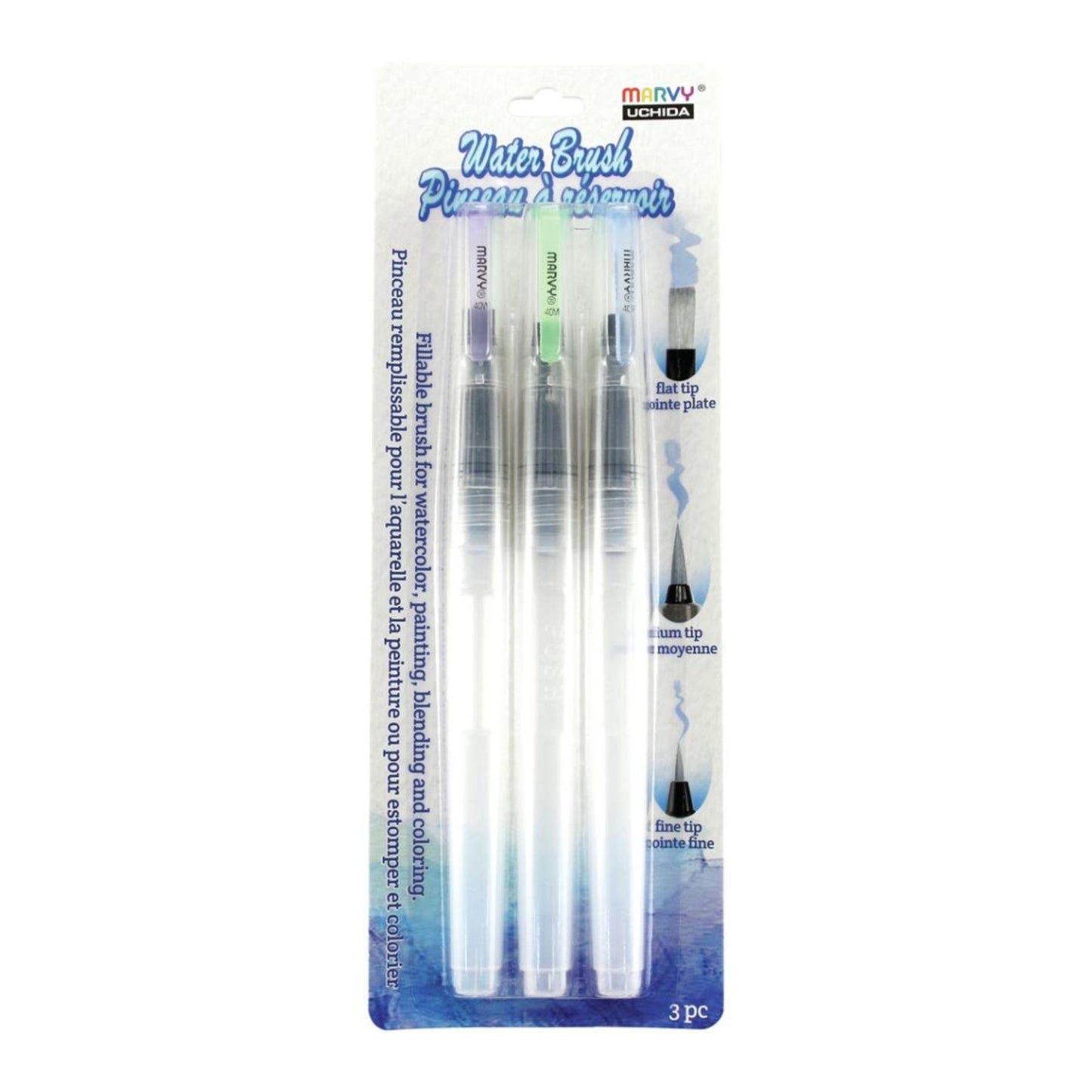 Uchida Water Brush Set 3/Pkg
