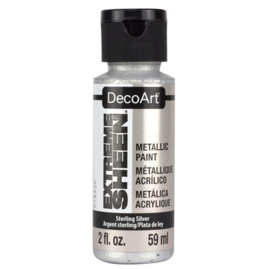 DecoArt Extreme Sheen Metallic Acrylics - Sterling Silver
