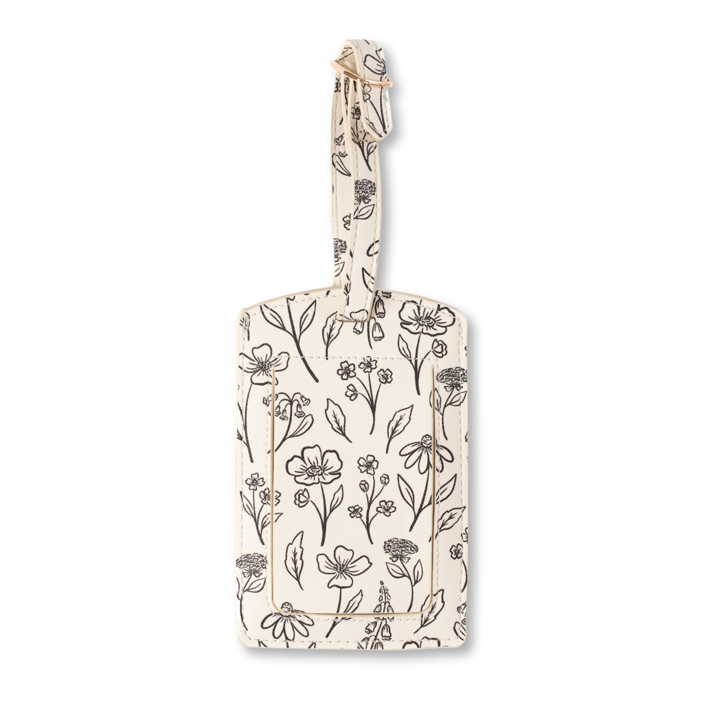 Floral Luggage Tag