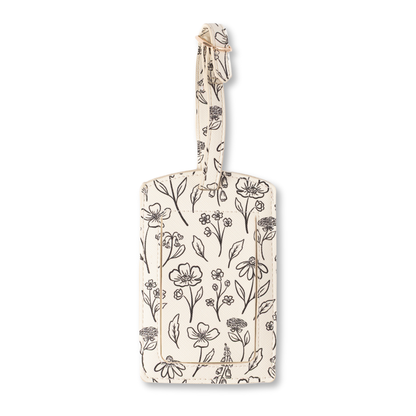 Floral Luggage Tag