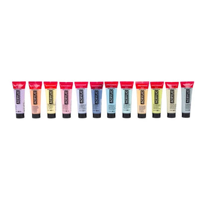 Royal Talens Amsterdam Acrylics Standard Series - 12 X 20 ML Pastel Set