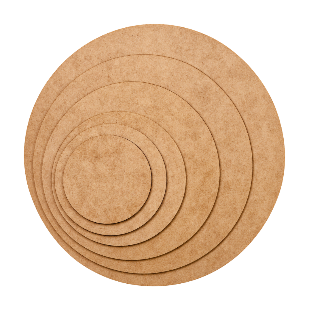Artful Blank Surfaces – Round Collection – Round MDF Painting & Mixed Media Boards