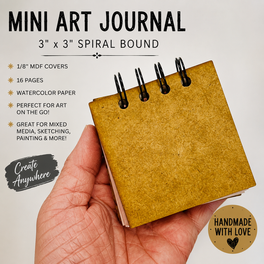 3" x 3" Mini Watercolor Journal
